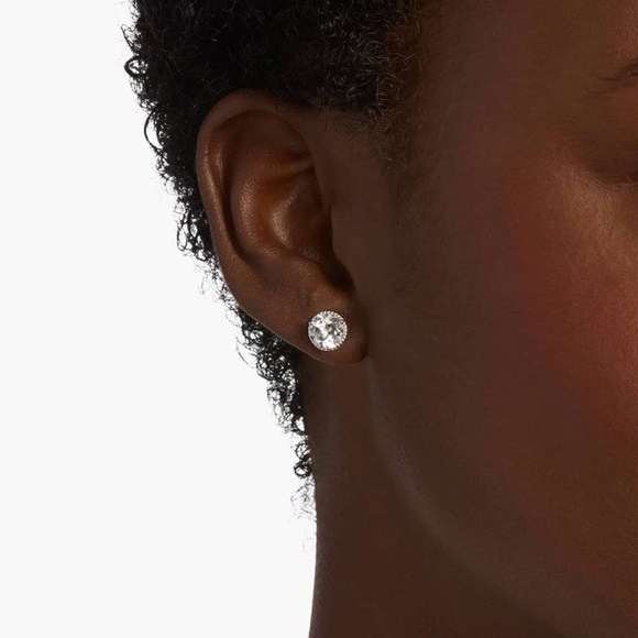 Blue Nile White Topaz Rope Stud Sterling Silver Earrings, NWOT - Picture 7 of 7